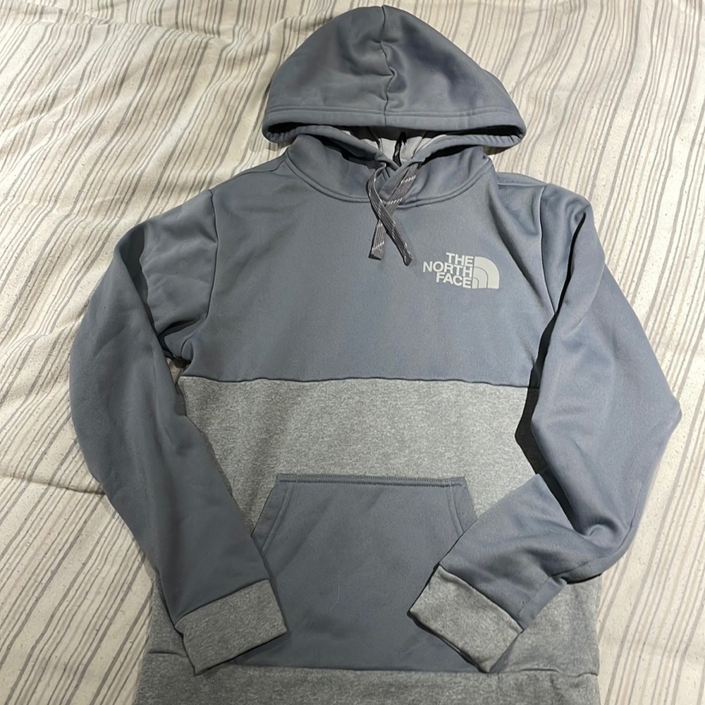 Grey North Face Hoodie Size Small